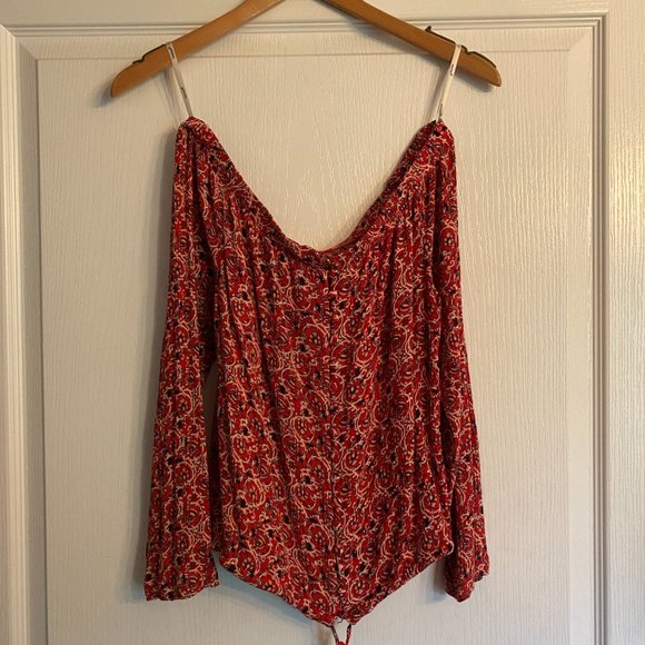 MinkPink Wanderlust off the shoulder blouse XS - Picture 3 of 5